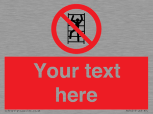 Custom prohibition No climbing